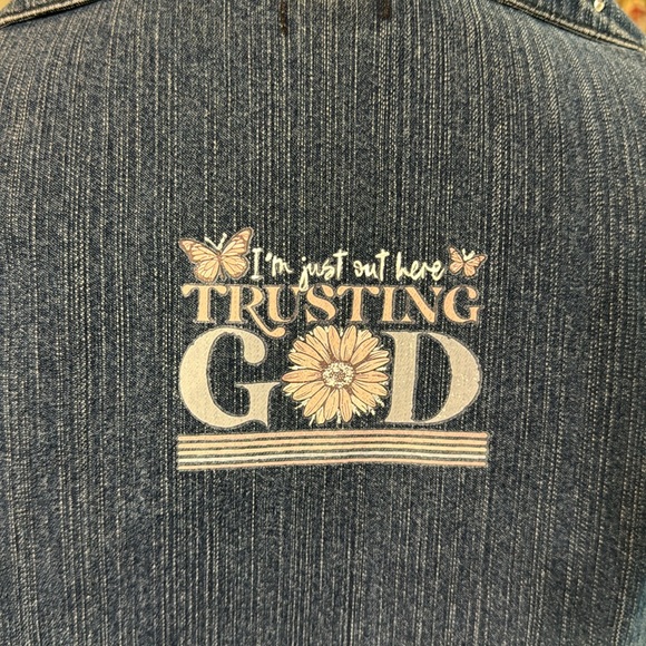 Women’s denim vest and jean. vest size Large and jeans size 12 set. Vintage 80’s - Picture 7 of 7